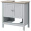 Armoire de rangement réglable en MDF pour salle de bain moderne