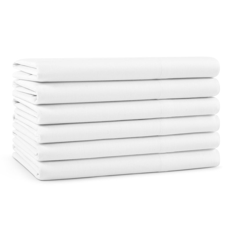 Arkwright Extra Soft Cotton Sateen 300 Thread Count Pillowcases - Pack of 12, King Pillowcase