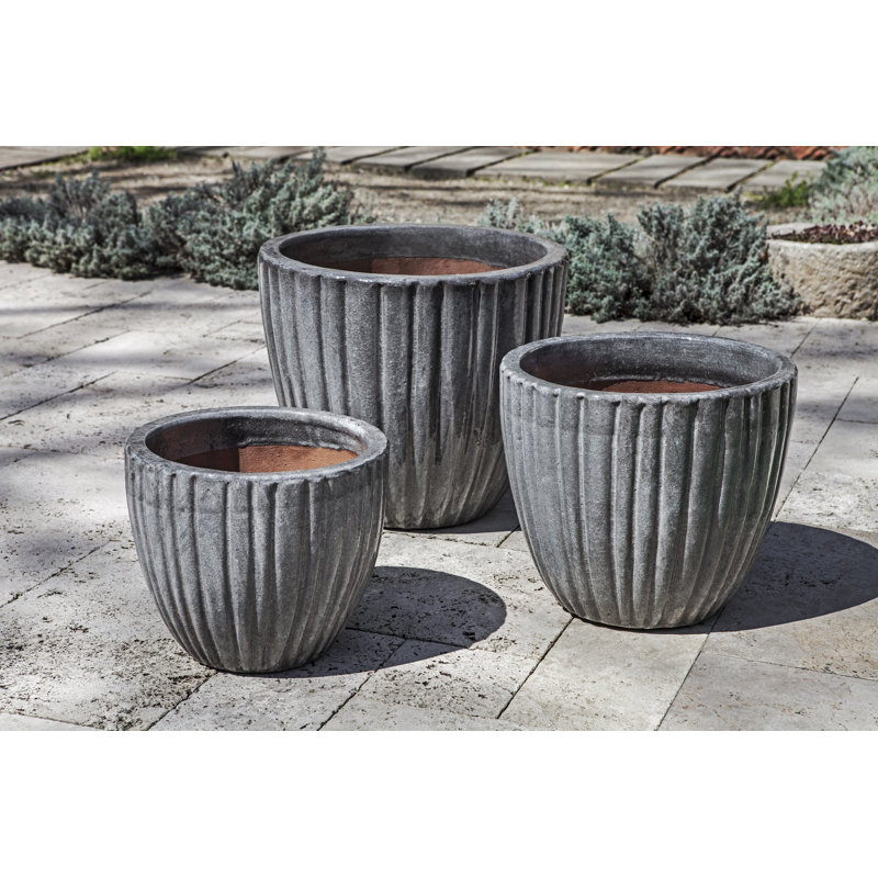 Ensemble de pots à fleurs en terre cuite 3 pièces Rosamond