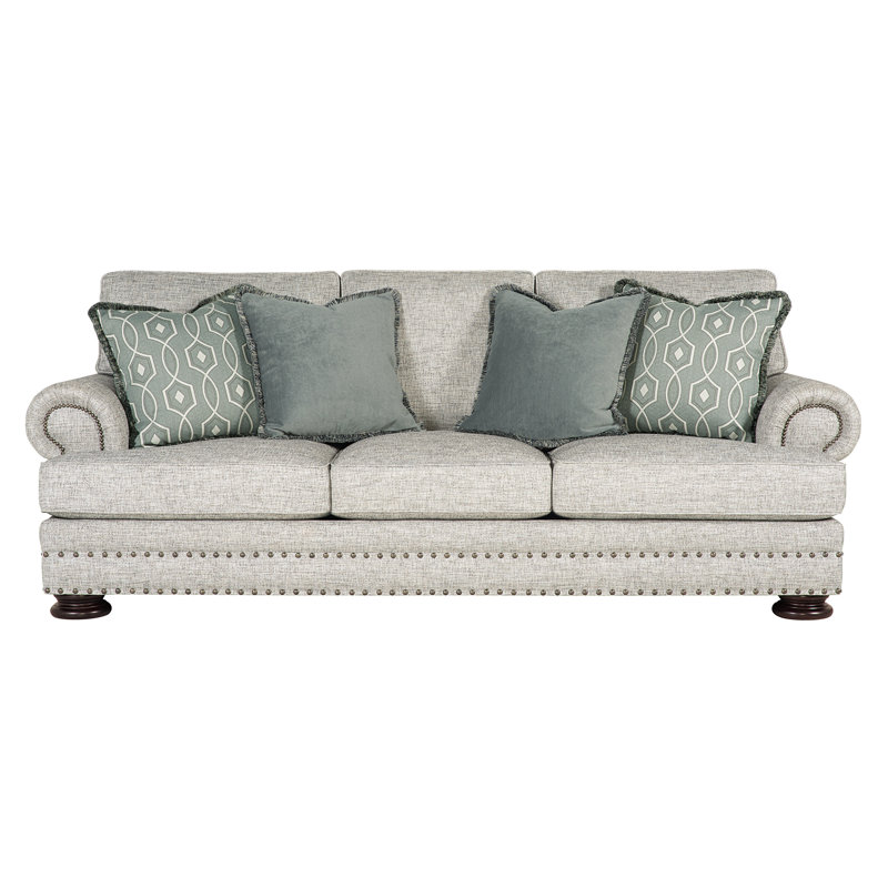 Foster Upholstered 97.5'' Sofa, 209-010, Antique Nickel