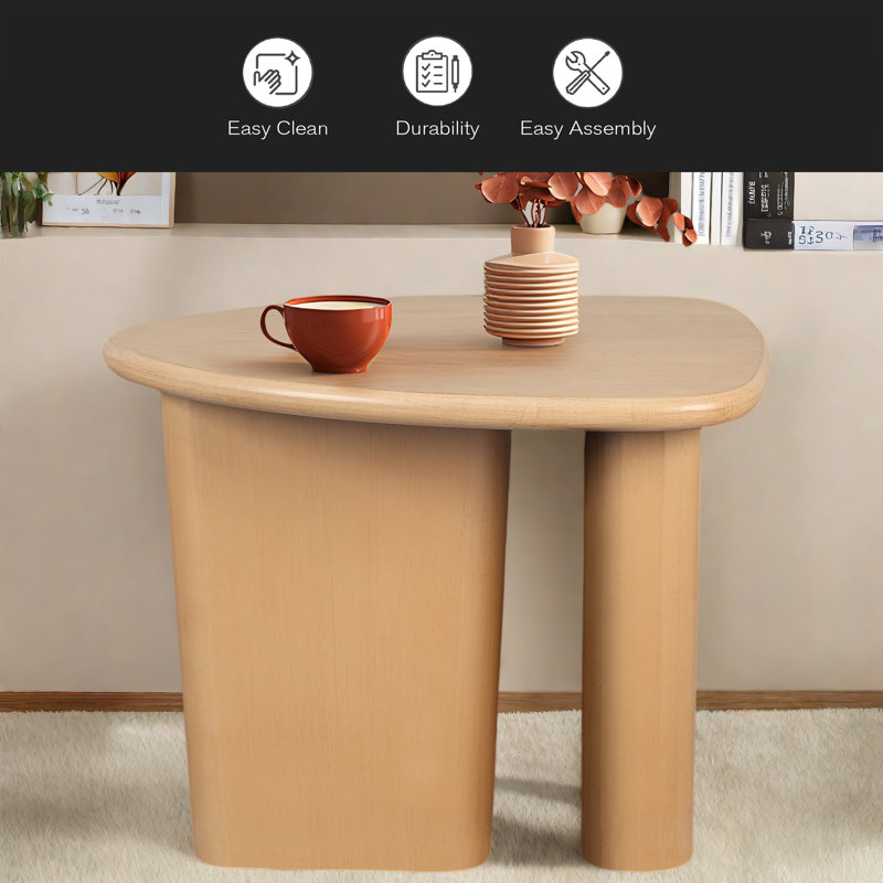 Table d'appoint de table fuselée (bois naturel)