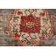 Tapis rouge en laine patiné 6 x 10