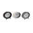 Modern & Contemporary Analog Metal Quartz Movement / Crystal Tabletop Clock in Black/White