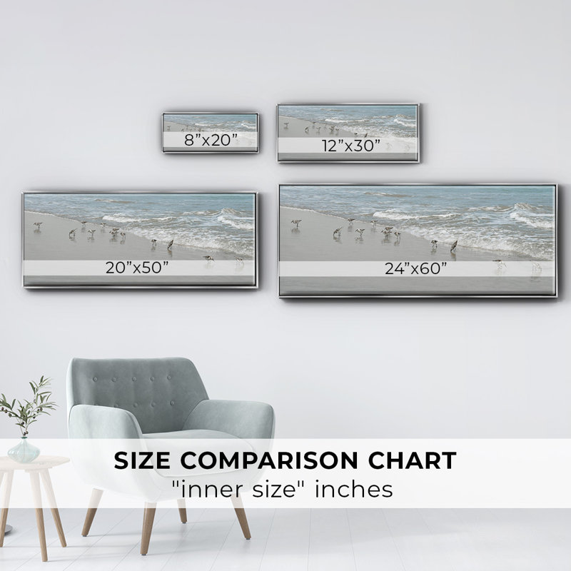 Shorebirds- Framed Canvas