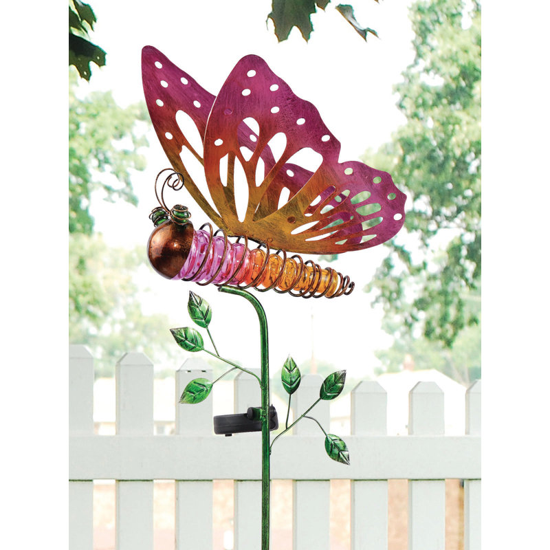 Bfly de jardin solaire, Rose