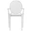 Chaise d'appoint en acrylique transparent