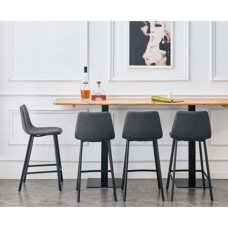 Chaises de bar modernes avec pieds en métal