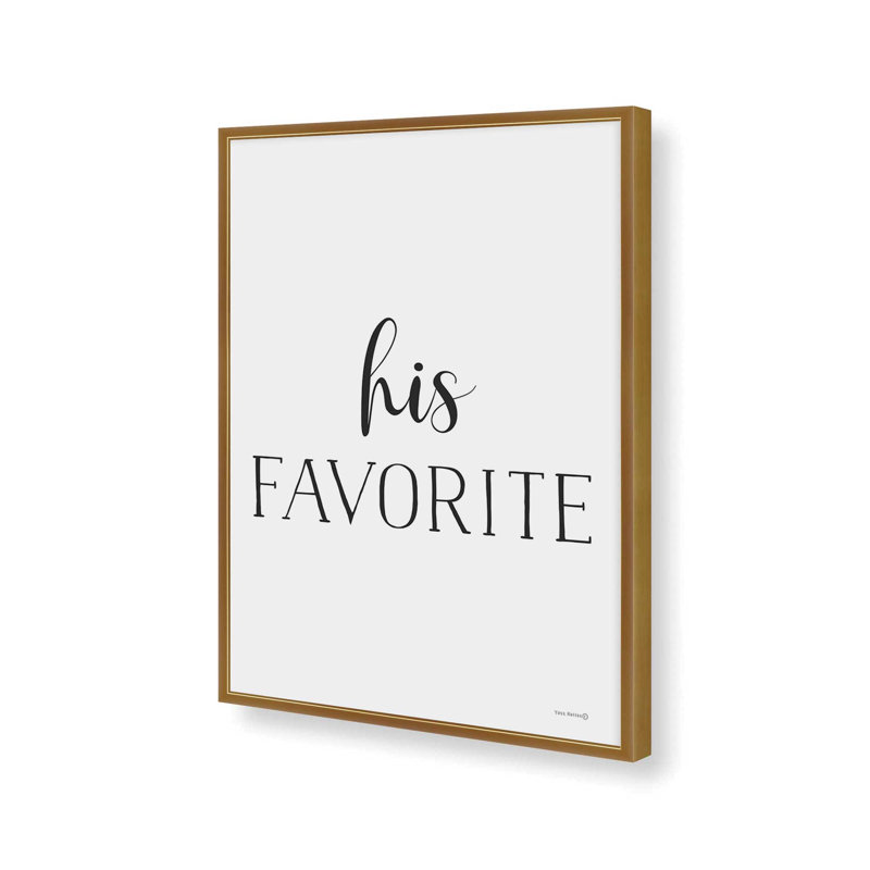 «His Favorite» par Yass Naffas Designs, reproduction d'art, L 12 po x H 16 po, Doré, Impression encadrée