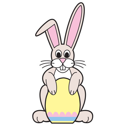 Easter Bunny Life-Size Cardboard Stand-Up