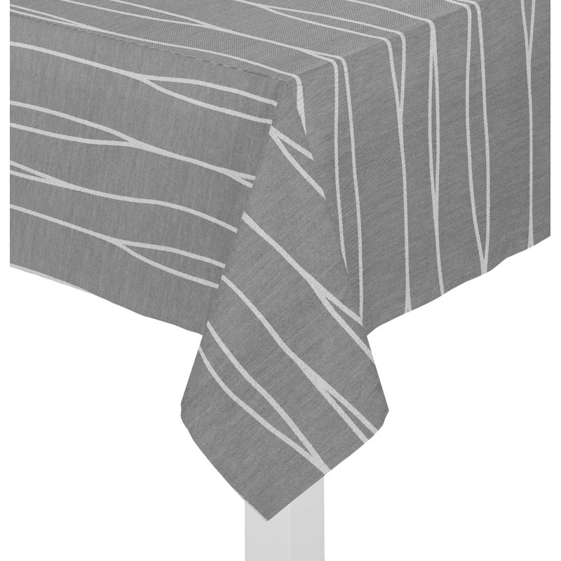 Cassian Tablecloth, Grey, 130cm W x 160cm L