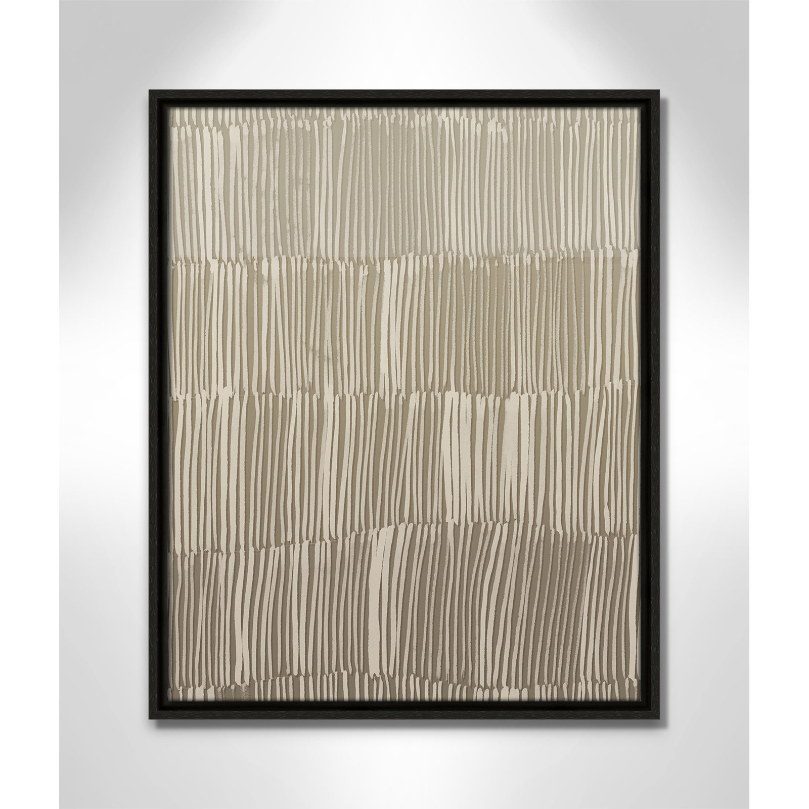 Linear Calm II Print by , 21.5" H x 17.5" W, Espresso Floater