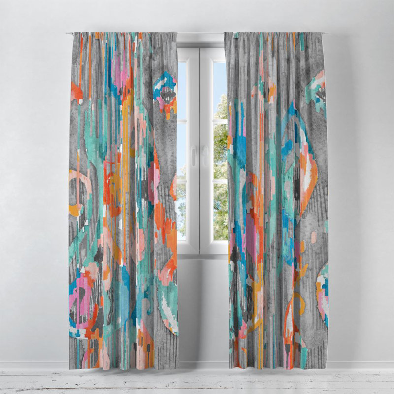 Semi Sheer Curtain Pair, 40" W x 82" L