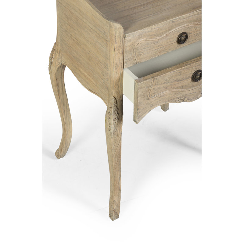 Artisans 47cm W Solid Wood Bedside Table