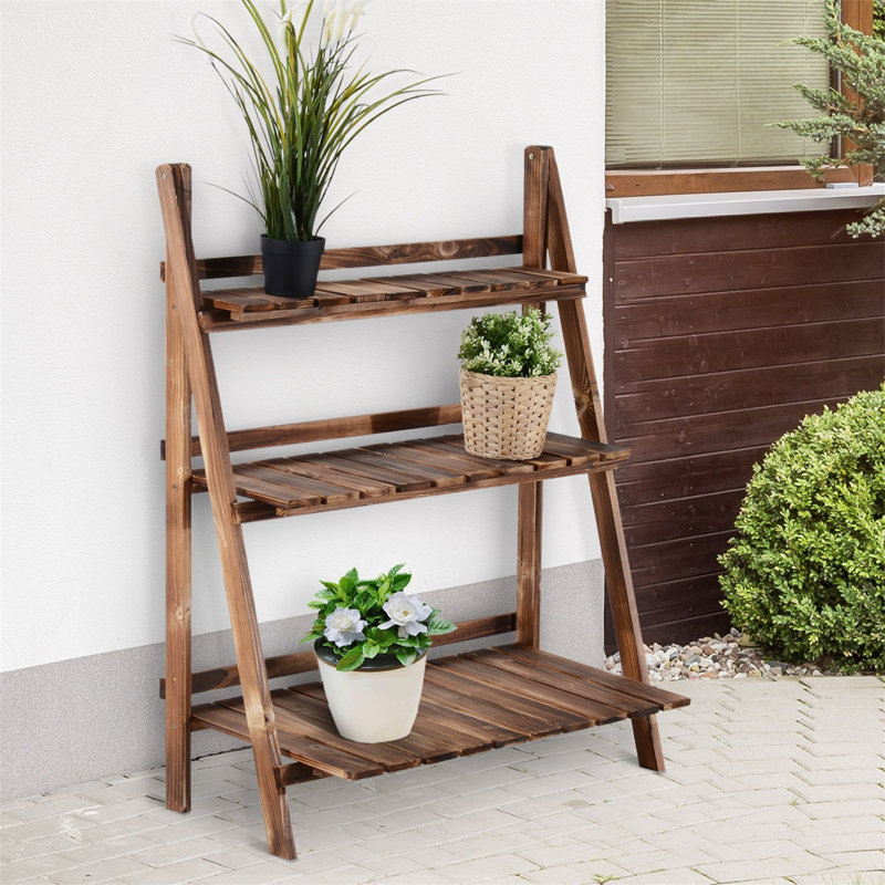 Plant Stand, 93cm H x 80cm W x 37cm D, Bronze