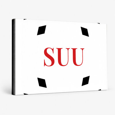 Black, White & Red Luxury Diamond Monogram