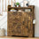 Armoire de rangement étroite pour chaussures avec armoire latérale réglable
