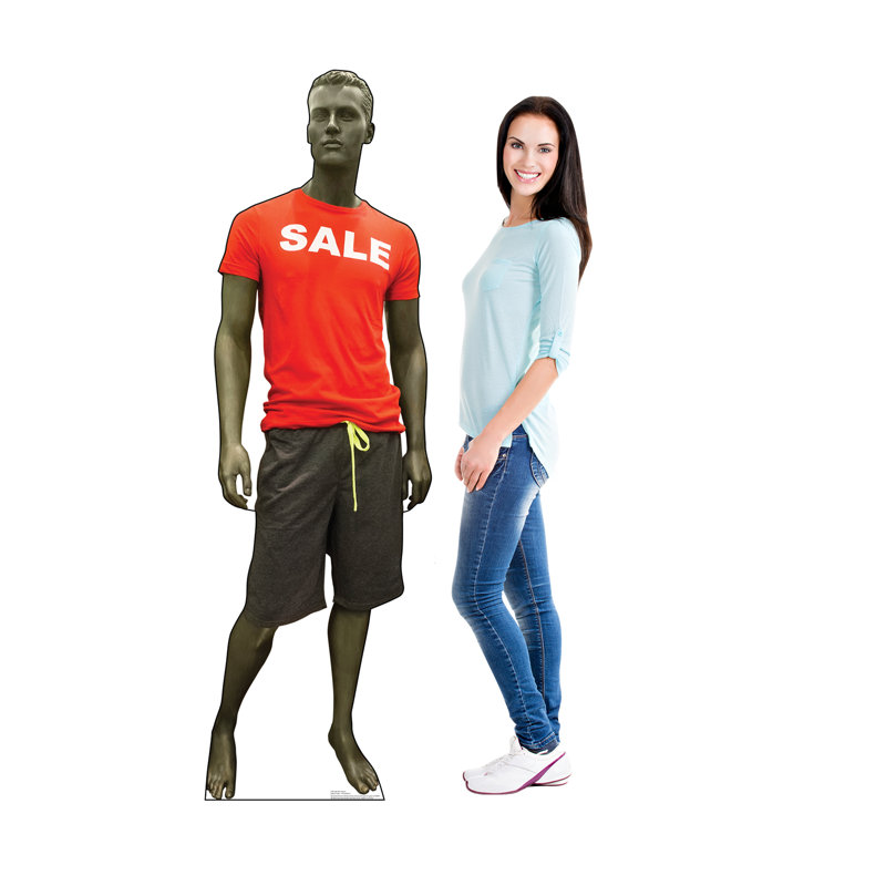 Accroche en carton à mannequin solde