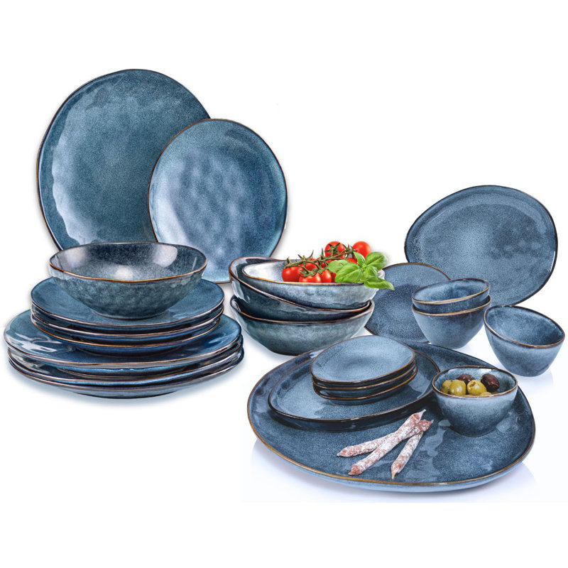 Holohlavy 23 Piece Dinnerware Set, Service for 4