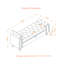 Banc de rangement rembourré et capitonné