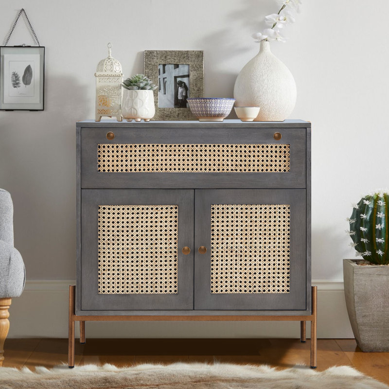 2 - Door Accent Cabinet, Gray