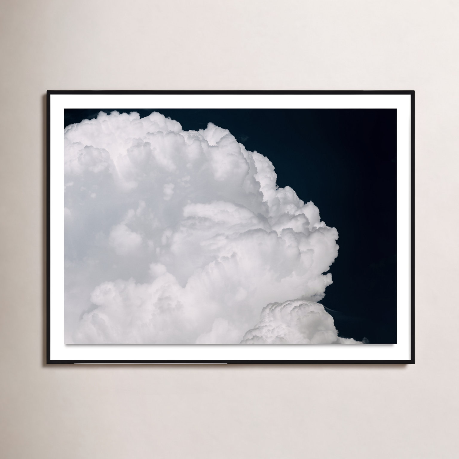 Cumulus by Michael Schauer, Black, 51" H x 72" W x 2.5" D