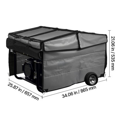 Generator Cover Universal Waterproof Cover 420D 34.06 x 25.87 x 21.06 in for 3500-12000W by 17 Stories