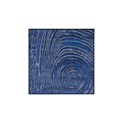Tapis bleu lavable à la machine