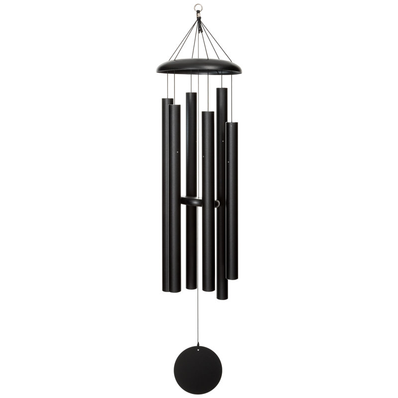 Carillons corinthiens en métal, Noir, H 44 po x l 9 po x P 9 po