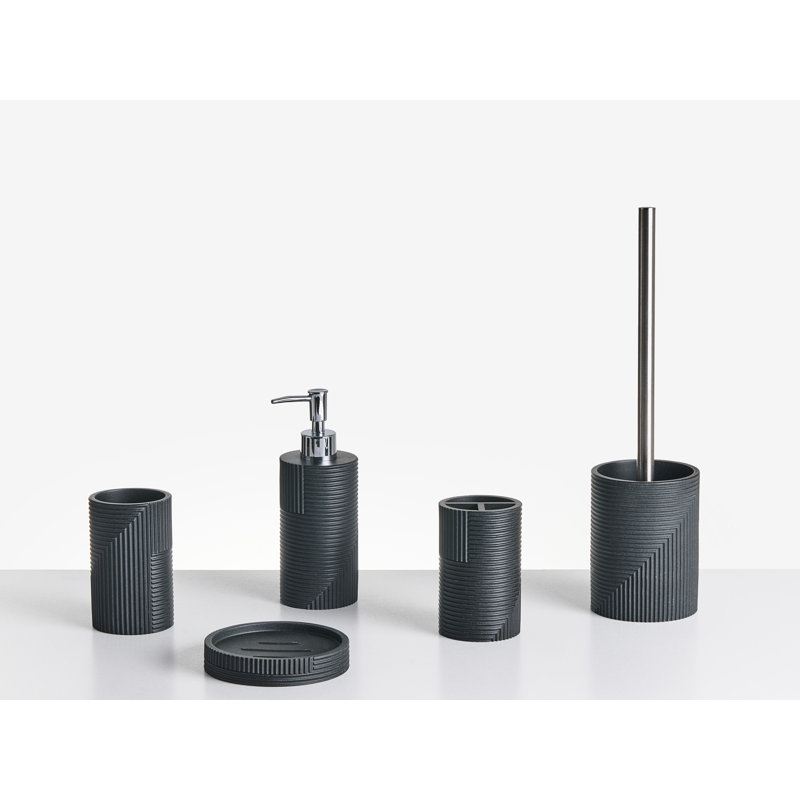 5-Piece Bathroom Accessories Set SEPAHUA, Black