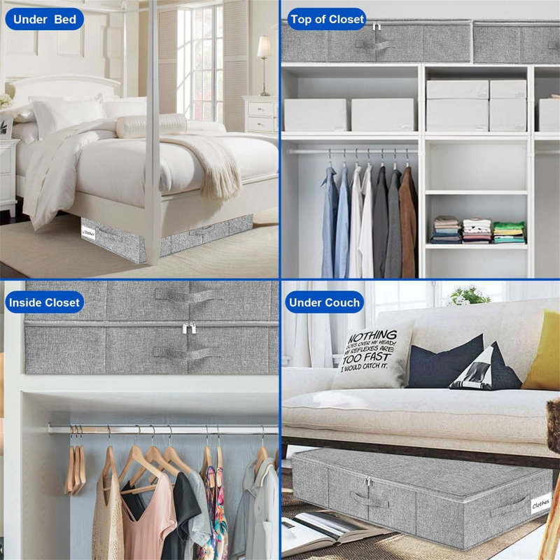 Ebern Designs Fabric Underbed Storage
