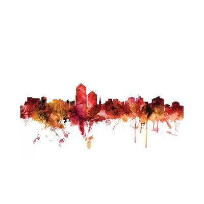 Albuquerque, New Mexico Skyline by Michael Tompsett - Wrapped Canvas Gallery-Wrapped Canvas Giclée