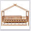 Wooden House Bed With Trundle-651404790