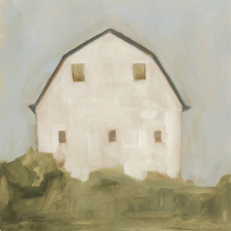 Serene Barn III 1 Piece Wrapped Canvas Painting, 51cm H x 51cm W