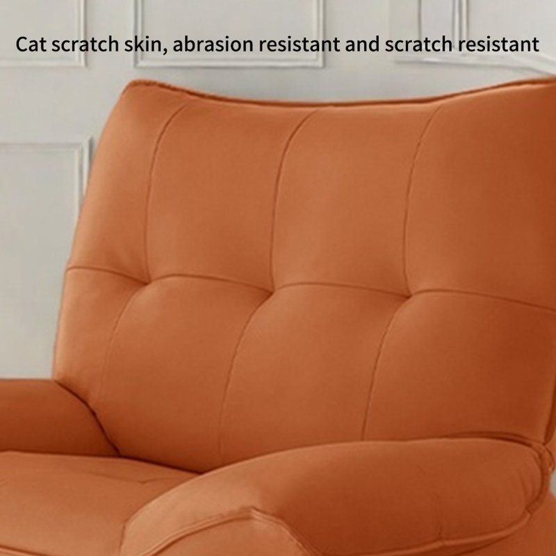 Modern minimalist ergonomic design recliner, Orange