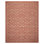 Terracotta Wool Transitional Rug with Full-Field Hooked Pattern