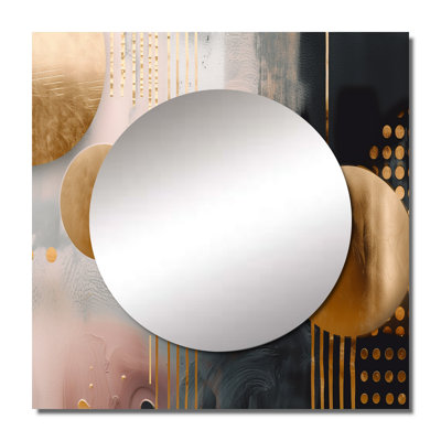Goscho - Abstract Marble Large Square Mirror Wall Decor For Bedroom