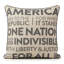 Ensemble de 3 housses de coussins décoratifs patriotiques drapeau des États-Unis 18 x 18 pour Noël