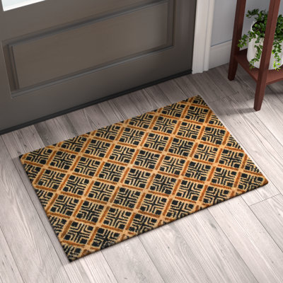 Arrissa Non-Slip Geometric Doormat