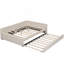Lit plateforme tapissier avec port USB et gigogne-2000897231