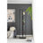 Full Length Standing Mirror With 360-Degree Swivel And Storage Shelves