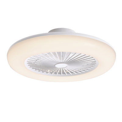 55cm LED Ceiling Fan with Remote Control and Light Kit Included