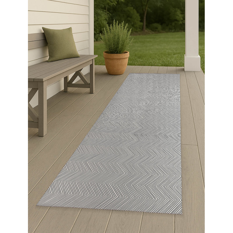 Tapis d'extérieur mince antidérapant Chevy, Tapis de couloir 2 pi 6 po x 8 pi