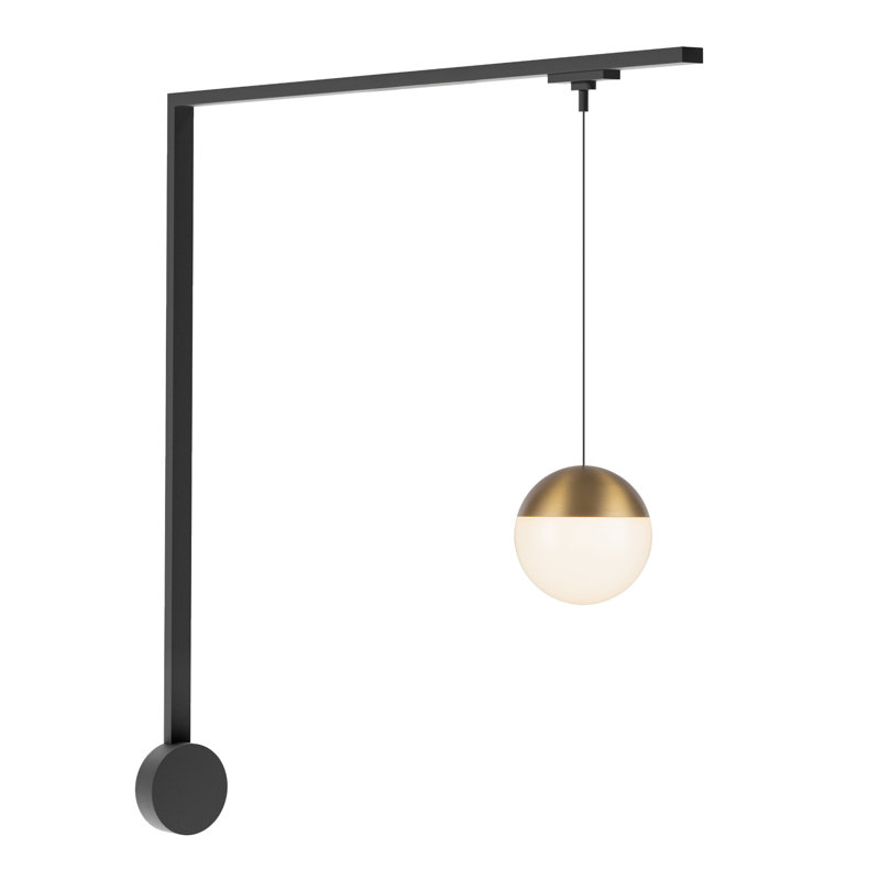 Monae 7-in Gold dimmable LED Trilo Wall Kit, Brushed Gold