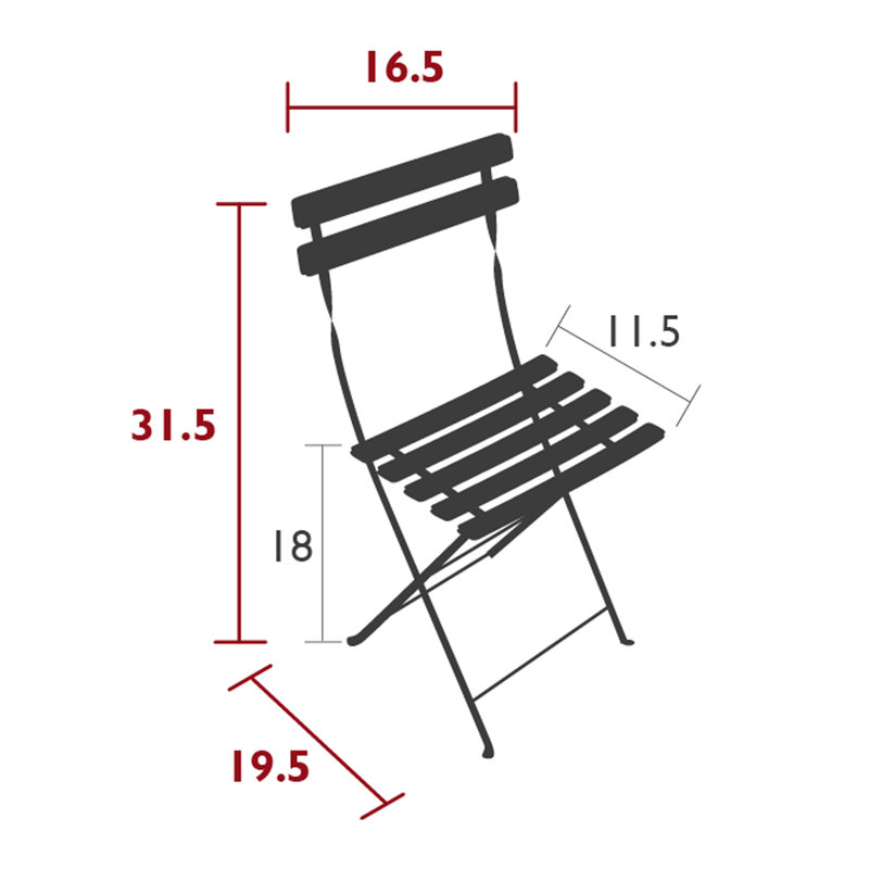 Bistro Folding Dining Side Chair