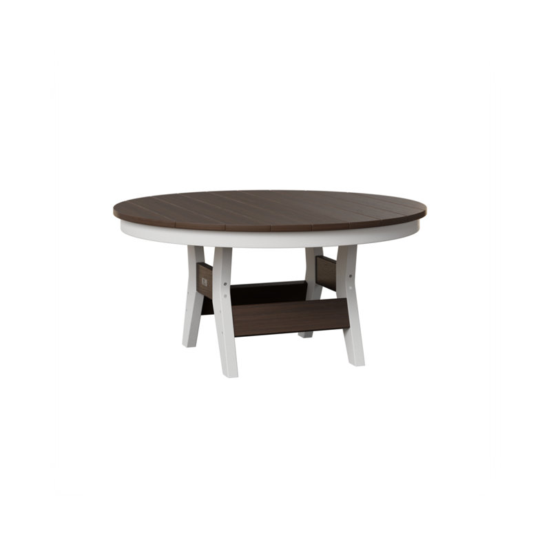 Table de conversation ronde 38 po Berlin Gardens Harbor, H 17,25 po x l 38 po x P 38 po, Imbuia
