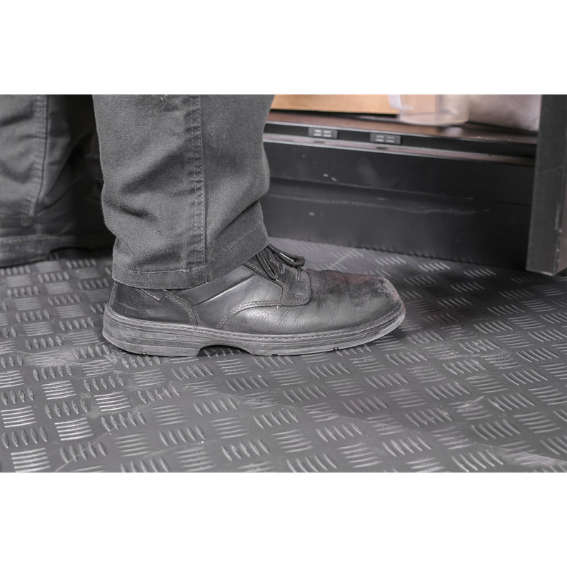 Tillia 45.72 x 45.72 cm Plastic Mosaic Tile, Dark Grey