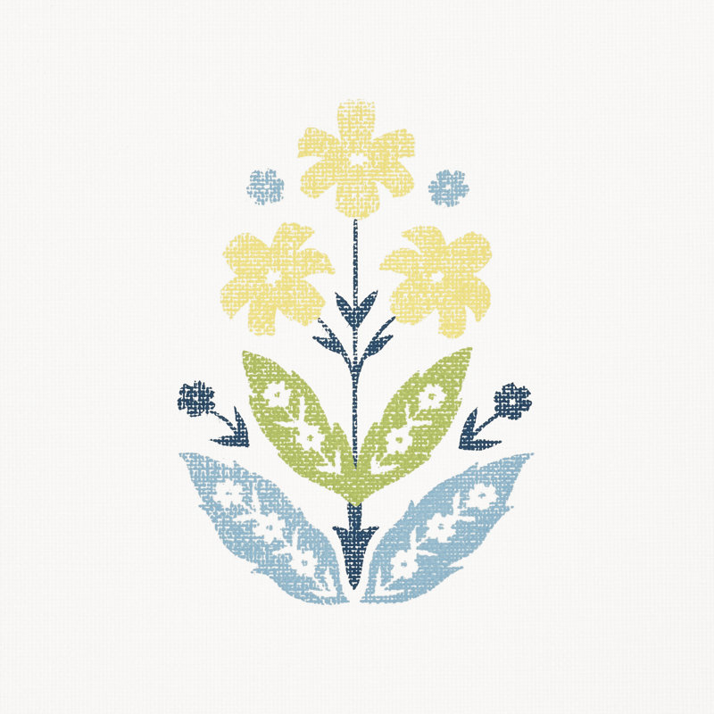 Floweret Paperweave Wallpaper, Spring
