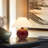 Fiona 11" LED Table Lamp With Round Ceramic Red Base-140027315