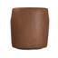 Fauteuil d'appoint pivotant rembourré Homepop - Similicuir cognac-1274173638