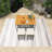 5-Piece Rectangular Outdoor Patio Dining Set With Cushions